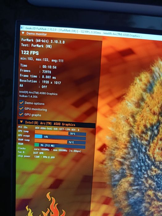 GUNNIR Intel Arc A580 Index 8GB