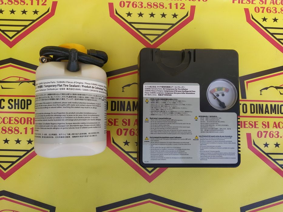 Compresor auto umflat roti kit pană original Subaru