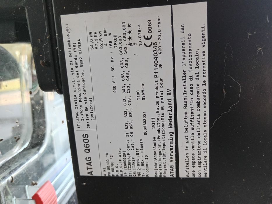 Centrala termica  pe gaz  54 kw 2 buc