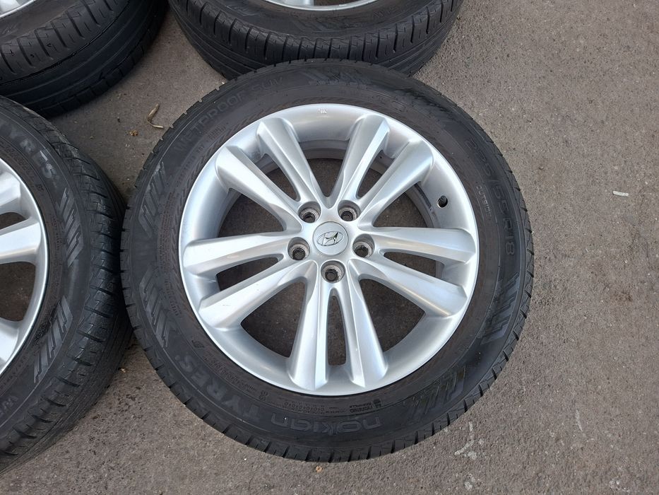 18" 5X114.3mm Hyundai, 5х114.3мм Хюндай Оригина с гуми 225/55/18 Nokian
