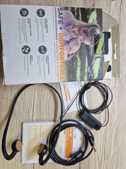 Casti Aftershokz Sports Titanium M3 cu microfon, osteofonice
