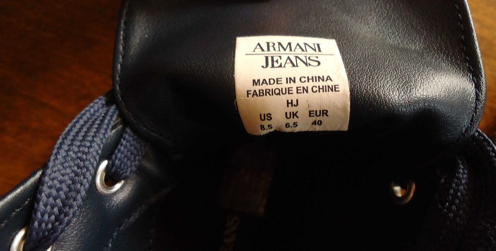 Armani Jeans EU 40/US 8.5/UK 6.5 Дамски Кецове Сини НОВО