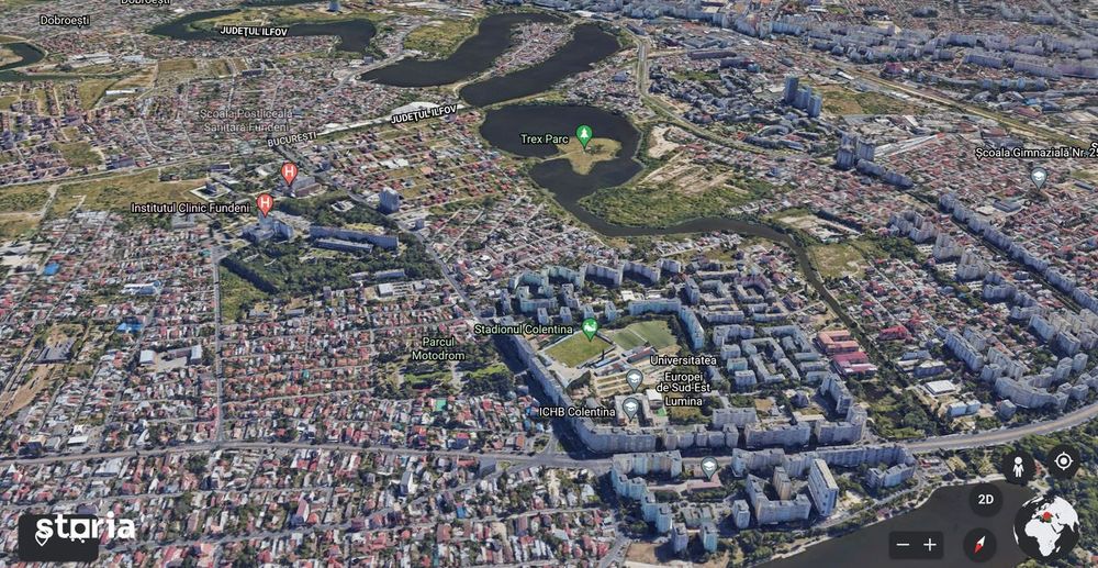 Teren 13836 mp dezvoltare zona Colentina Fundeni Plumbuita