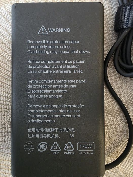 Чисто ново зарядно за Lenovo лаптоп 170W