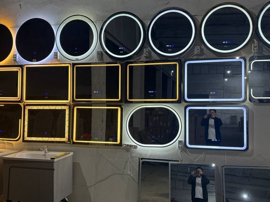 Sensorli led oynalar. Buglantirmaydigan funksiyali. 3 xil rang
