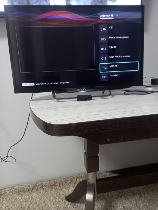 Телевизор Soni +приставка ТВ.