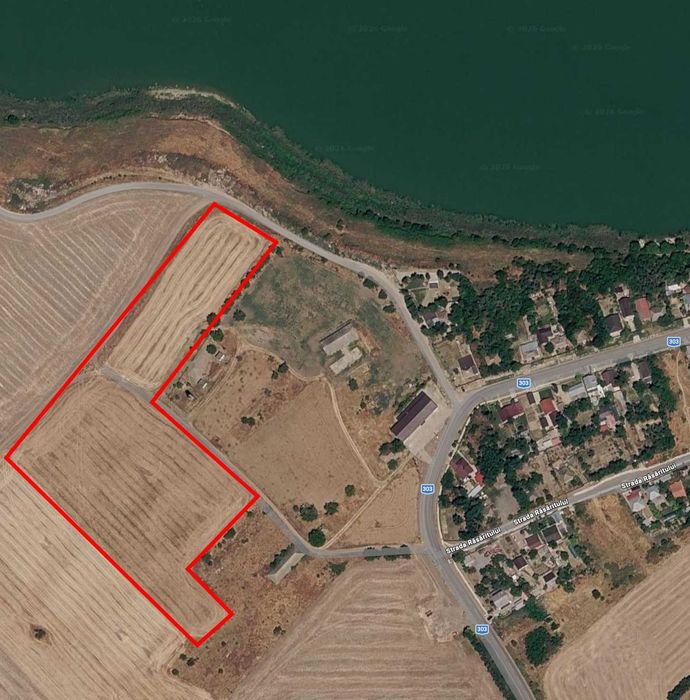 Vând teren extravilan 2,5 ha la malul lacului Mostiștea, Frăsinet (CL)