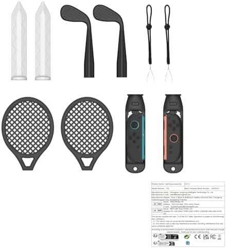 Нов 10 в 1 спортен комплект за Nintendo Switch 2 аксесоари спорт тенис голф меч волан