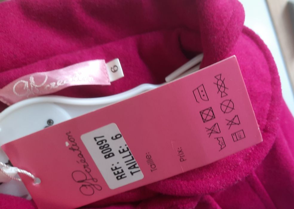 Детско разкроено палто с двуредово закопчаване