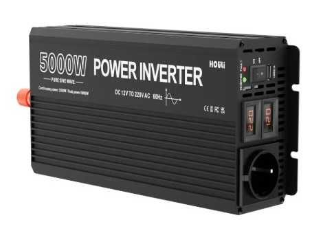 Invertor Houli 24V sau 12V 5000W Sinus  priza USB