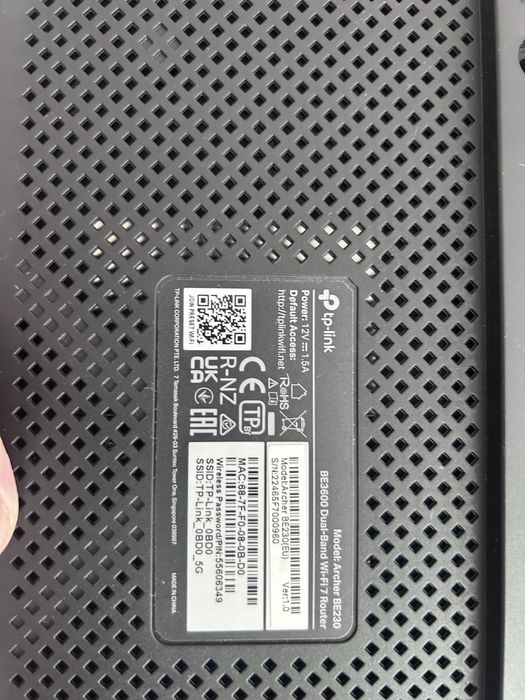 Tplink Archer BE230 рутер WiFi7 Be230