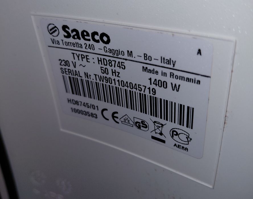 Espressor cafea automat Saeco Xsmall HD8745