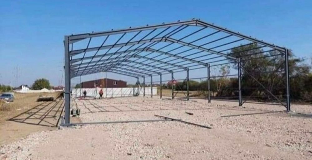 Vănd hale metalice pentru atelier auto spălătorii accept variante auto
