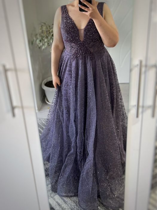 Официална дълга блестяща рокля