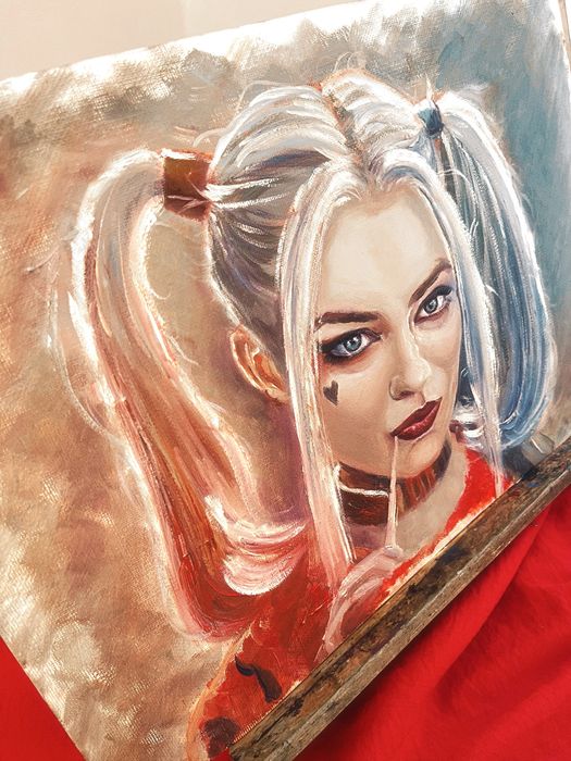 Портрет маслом на бумаге