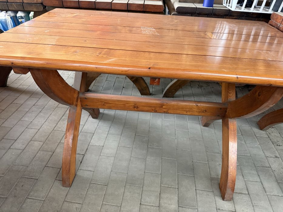 Mese grădina Lemn Masiv (Lungime 1,30cm-Latime 80cm)