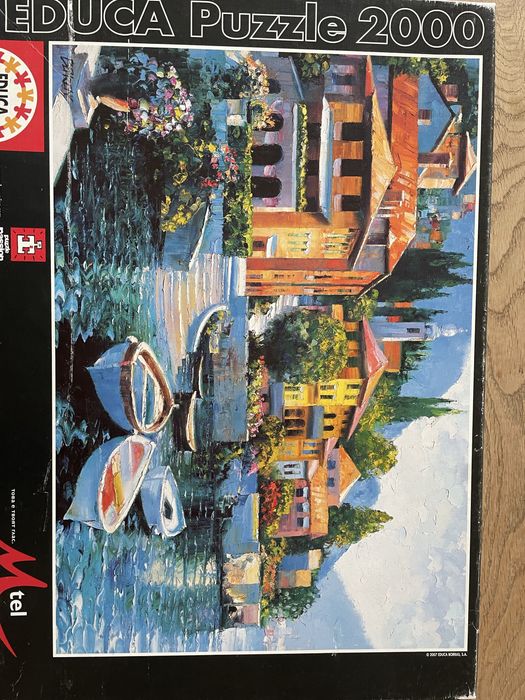 Пъзел-Educa 2000 части, езерото Комо, Италя