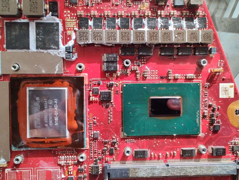 Комплект дънна платка asus rog zephyrus g14 GU502GW с 2 вентилатора