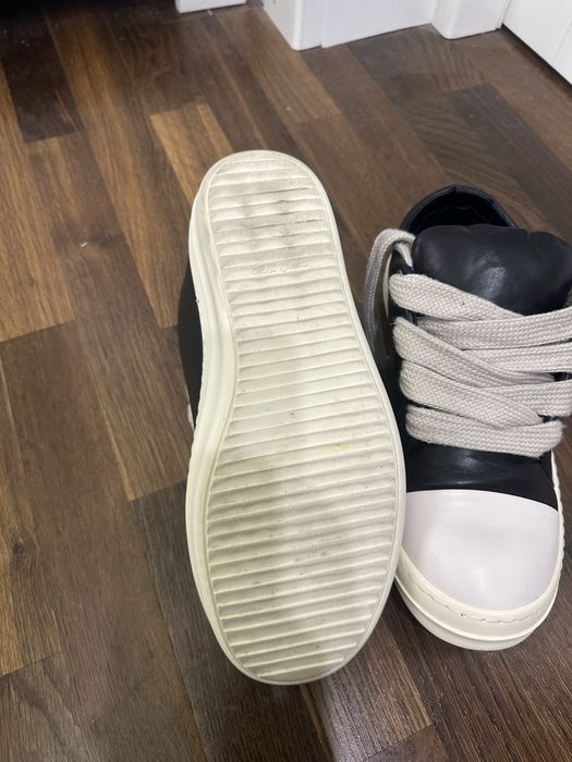 Rick Owens Ramones Low Jumbo Lace — Black/Milk