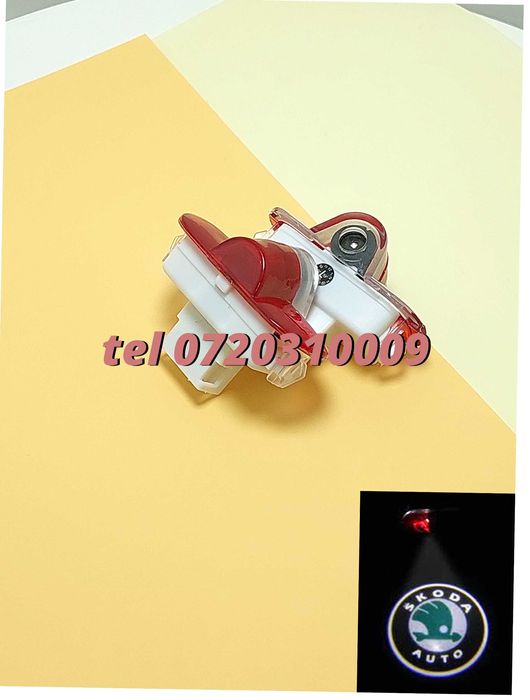 Set 2 Proiectoare Logo Dedicate Skoda Octavia