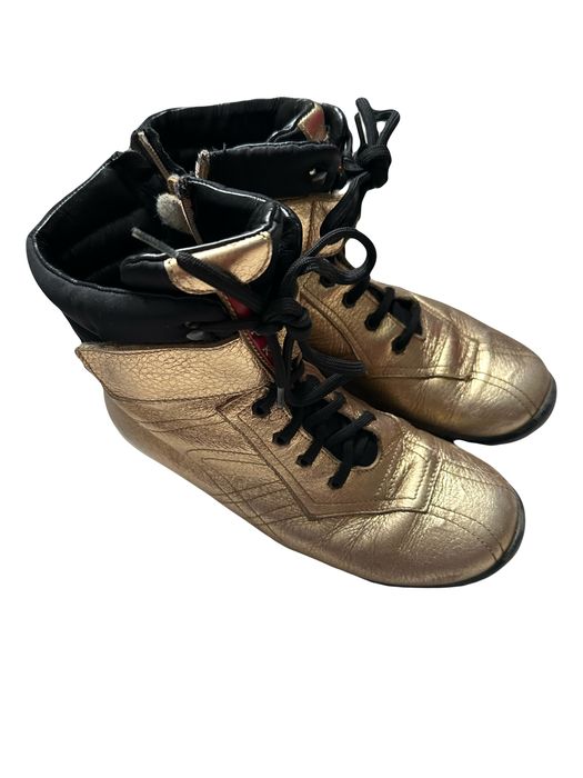 Кожаные ботинки PRADA