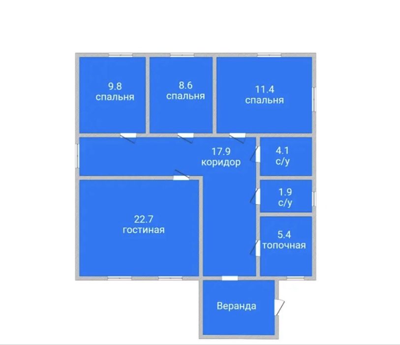 Продам 3х комнатный дом в г.Тобыл.