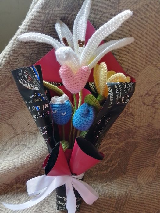 Цветя ръчна изработка