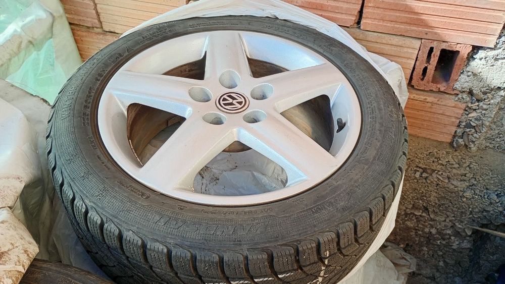 Set roti de iarna 225 50 R17 5x112 Volkswagen Skoda Seat Audi jante aliaj stare buna