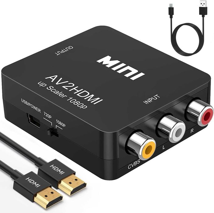 Mini AV2HDMI HD Video Converter AV към HDMI конвертор 1080p