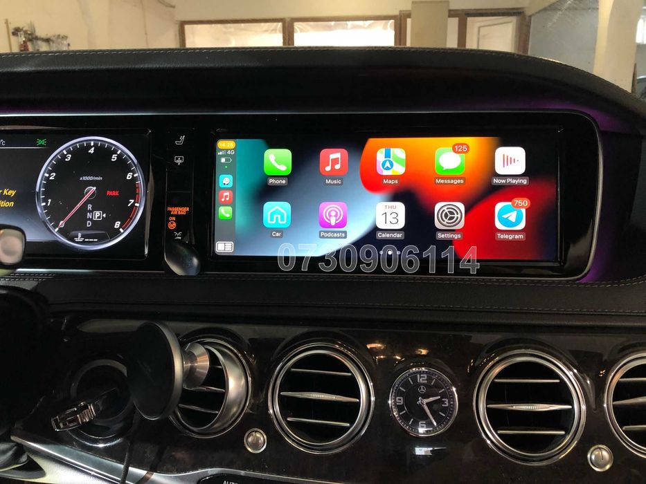 Mercedes  W222 Apple CarPlay AndroidAuto S CLASS Waze Youtube