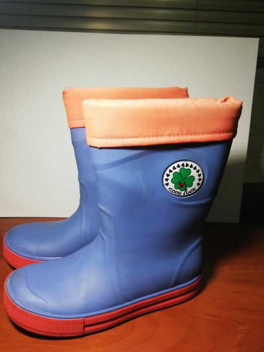 Детски гумени ботуши с подплата