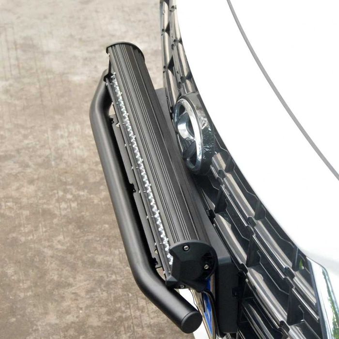 1 БРОЙ 300W 16D Мощен LED BAR ЛЕД БАР със Стойка за Номер за джип