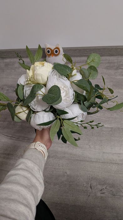 Buchet mireasa flori artificiale 100 lei