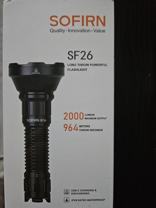 Lanternă  Sofirn   SF26    LED  6500K    SFT 40   2000 Lumens