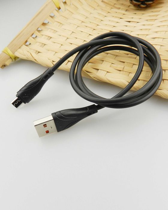 Кабель для зарядки KIN KM01, Micro-USB, 3A, быстрая передача, 1 м