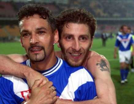 Уникална оригинална фланелка на великия Роберто Баджо - Бреша