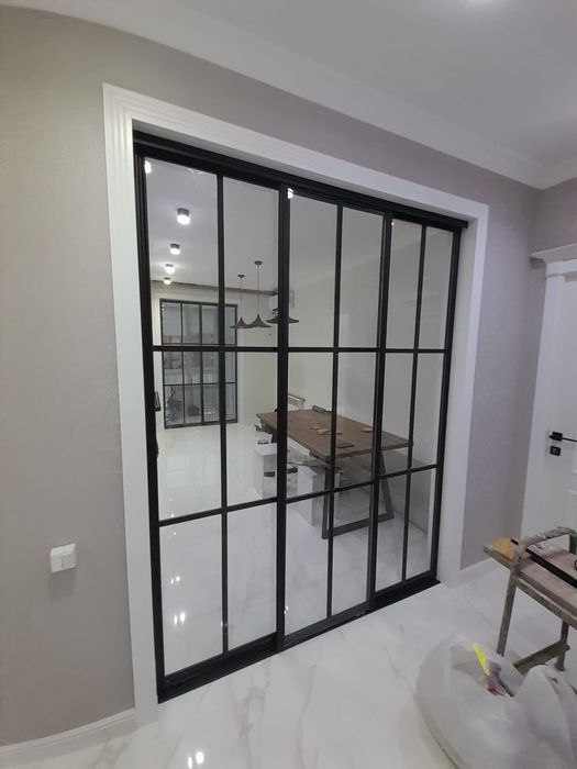 Лофт,перила,душевые пергородки