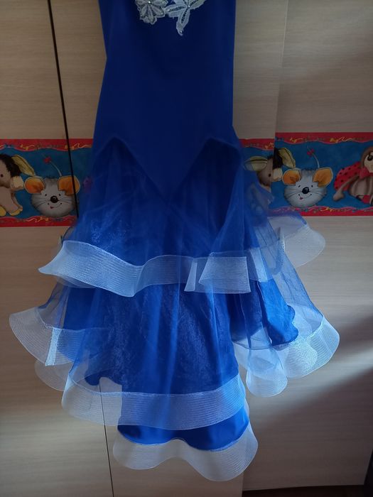 Рокля за латина или стандартни танци за момиче 8-11г.