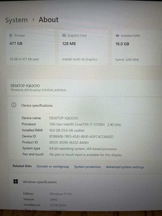 Asus Vivobook 16 Amanet BKG