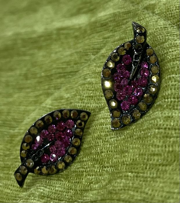 Серьги камни Swarovski