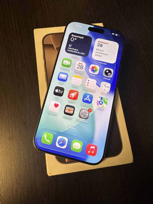 Vand/schimb Iphone 16 Pro Max 256 Gb desert titanium iiimpecabil!