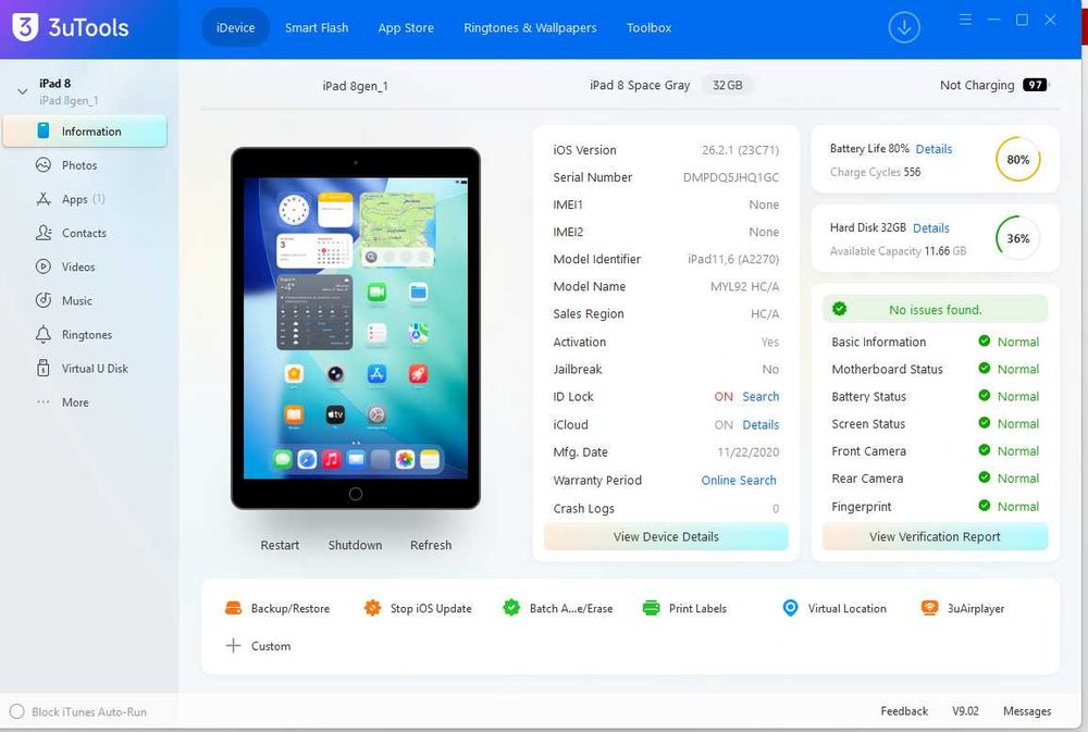 Таблет Ipad 8gen (2020) 10.2 WIFI