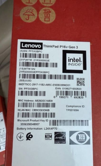 Чисто нов! ThinkPad P16v Gen 3 16 | Згод. Премиум ГАРАНЦИЯ
