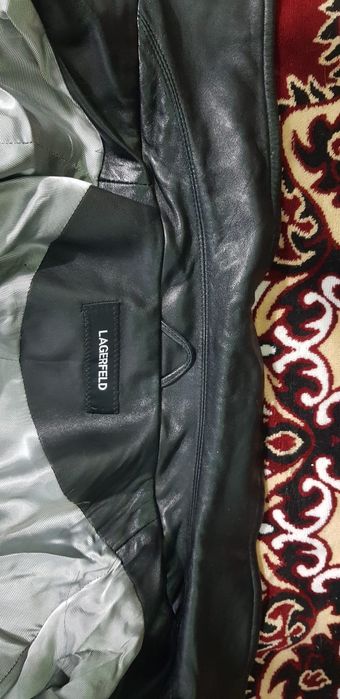 Geacă de piele Karl Lagerfeld