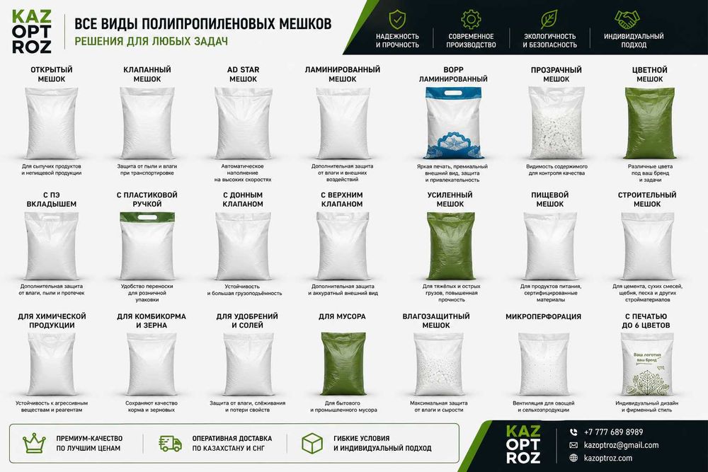 ПП мешки для комбикорма