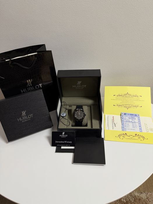 Ceas Hublot Geneve Collection 42mm automatic/Black/Full box