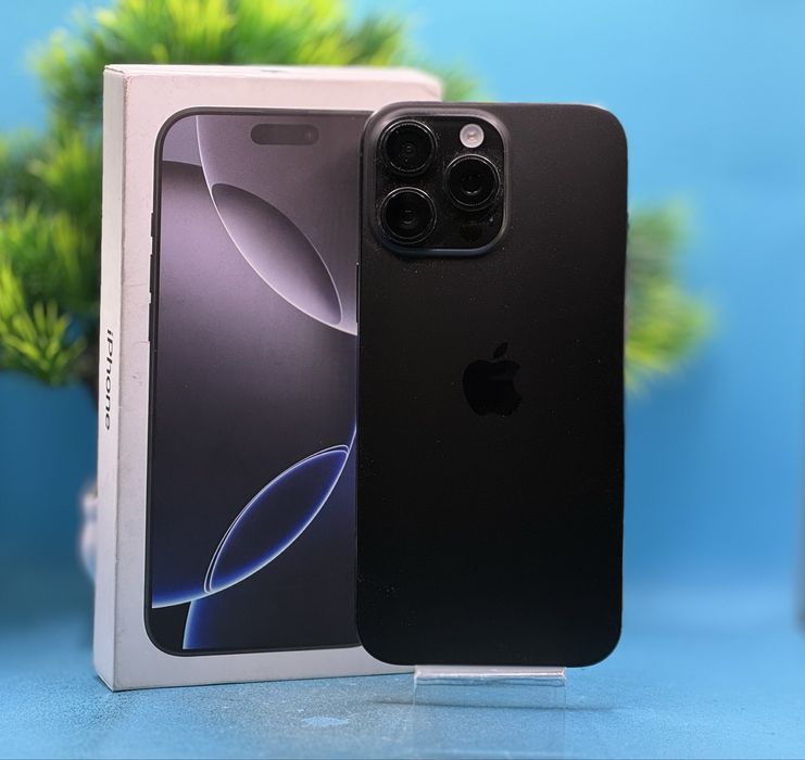 ГАРАНЦИОНЕН!!! Apple iPhone 16 Pro Max, 256GB, 5G, Black Titanium