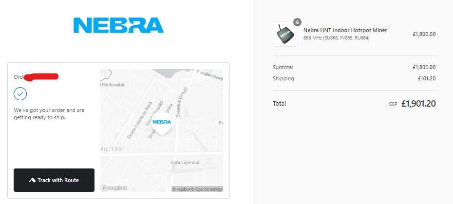 Nebra HNT Indoor Hotspot Miner - ROCK Pi Version - EU 868 MHz - 6 buc