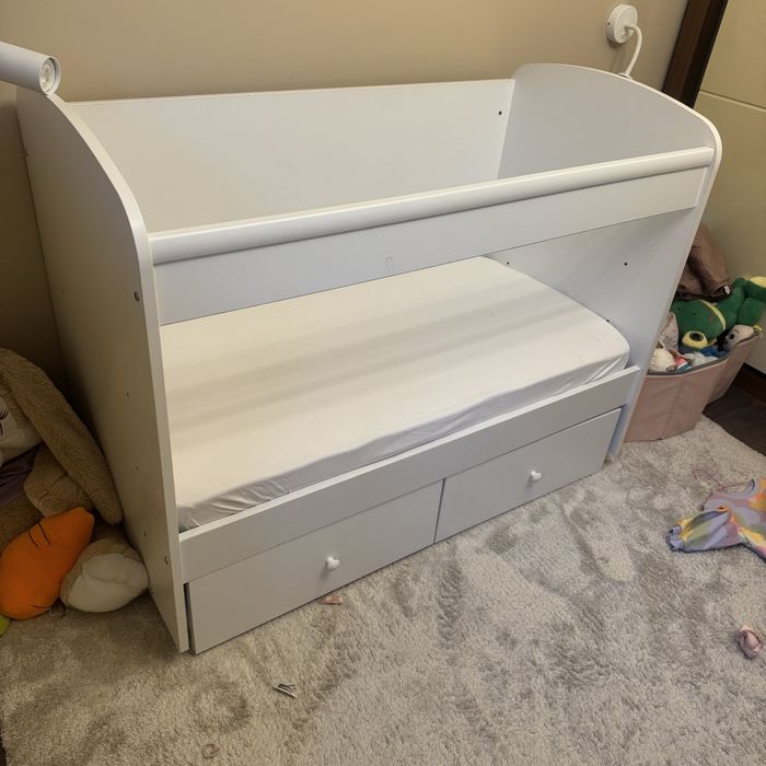 Детско легло 124/64 бяло