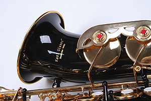 Saxofon Alto Karl Glaser NEGRU+AURIU NOU ALT curbat Saxophone Germania